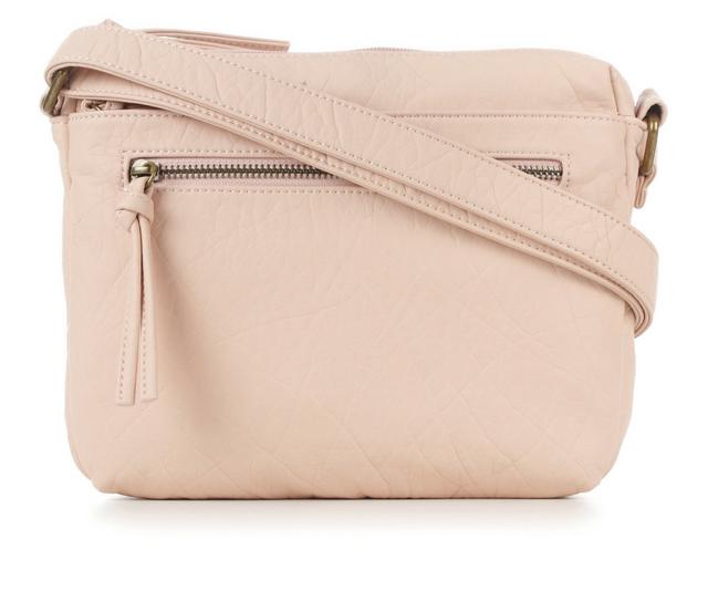 Bueno Of California Elephant Wash Crossbody Handbag in Blush color