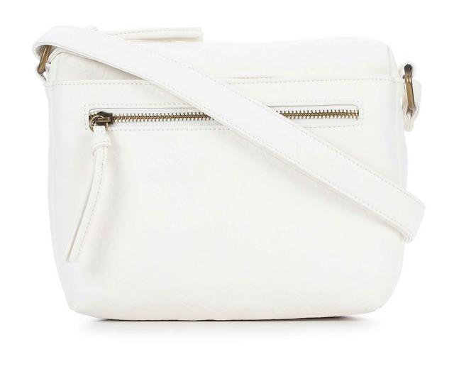 Bueno Of California Elephant Wash Crossbody Handbag in WHITE color