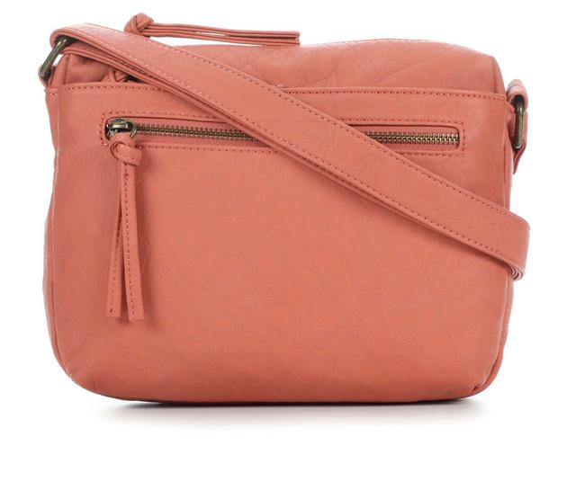 Bueno Of California Elephant Wash Crossbody Handbag in Lt Coral color