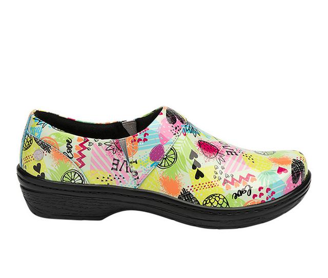 Women's KLOGS Footwear Mission Print Slip Resistant Shoes in Sunny Days Pat color