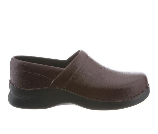 Men's KLOGS Footwear Bistro Slip Resistant Safety Shoes in Chestnut color