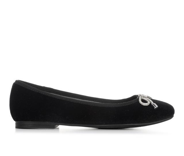 Women's Me Too Paxton-SC Flats in Black Velvet color