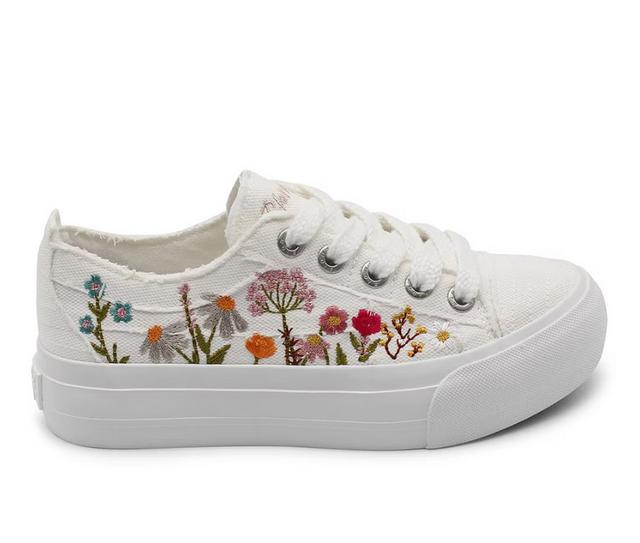 Women's Blowfish Malibu Sadie-Sun Platform Sneakers in White Desert color