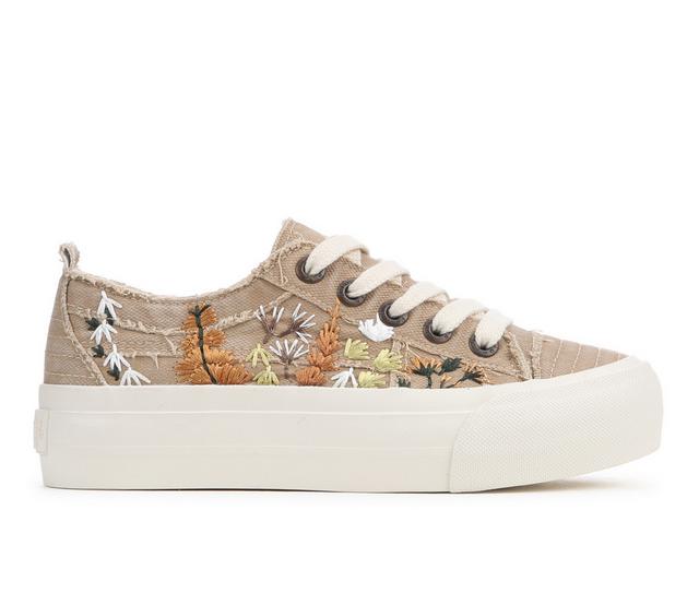 Women's Blowfish Malibu Sadie-Sun Platform Sneakers in Warm Taupe color