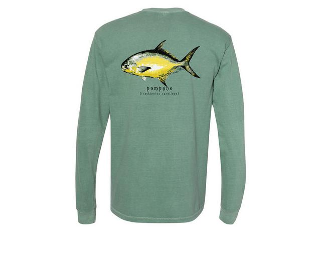 PHINS Long Sleeve Pompano Shirt in Light Green color