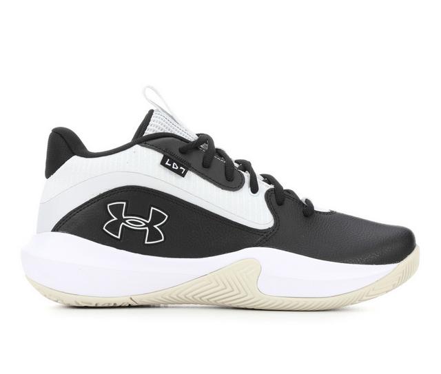 Men's Under Armour Lockdown 7 Basketball Shoes in Blk/Silt/Gry color