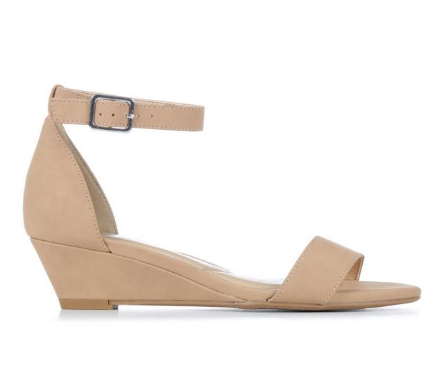 Women's Y-Not Kendall Wedges in Dark Nude color