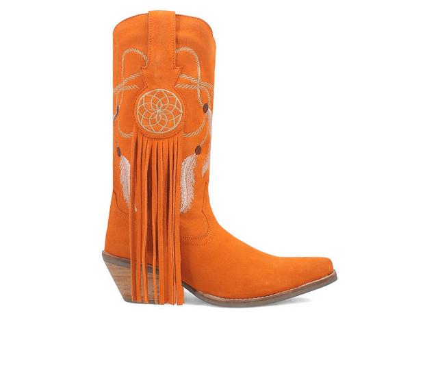 Women's Dingo Boot Day Dream Western Boots in Orange color