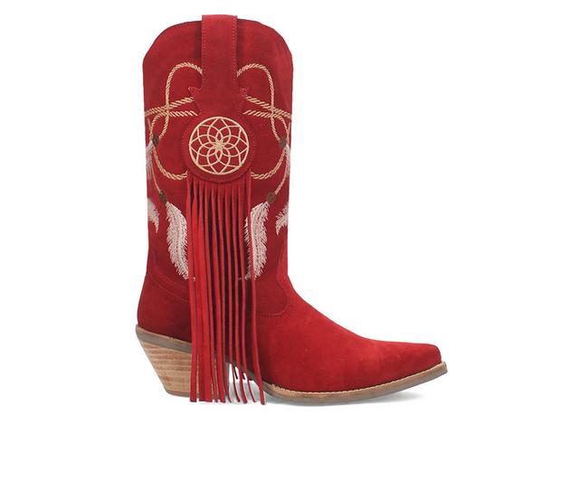 Women's Dingo Boot Day Dream Western Boots in Red color