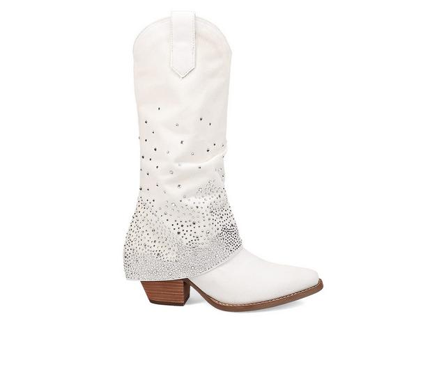 Women's Dingo Boot Eye Candy Western Boots in White color