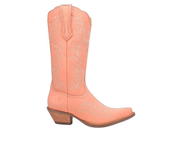 Women's Dingo Boot Flirty n Fun Western Boots in Peach color