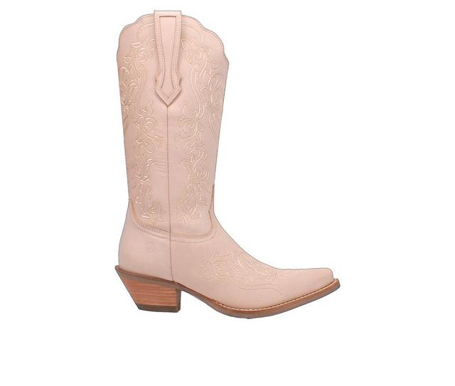 Women's Dingo Boot Flirty n Fun Western Boots in Off White color