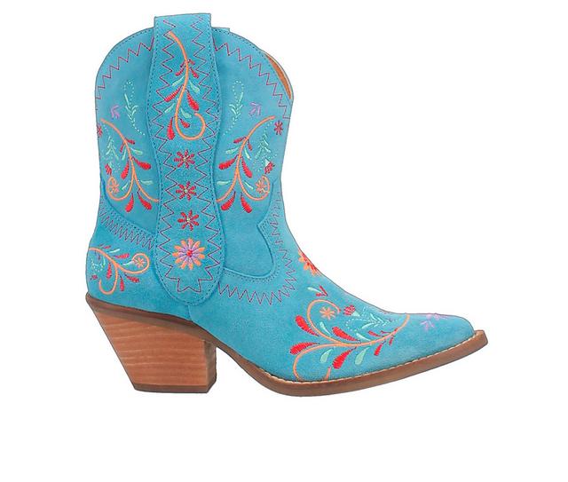 Women's Dingo Boot Sugar Bug Western Boots in Blue color