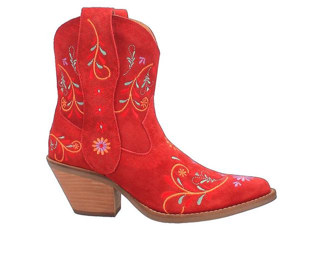 Women's Dingo Boot Sugar Bug Western Boots in Red color