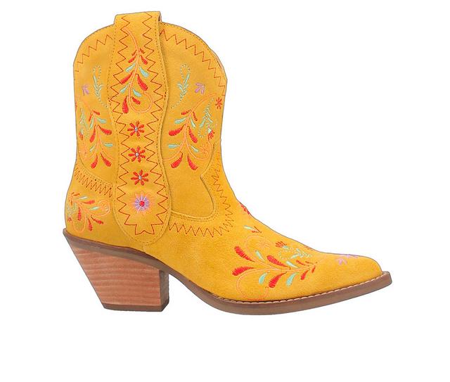 Women's Dingo Boot Sugar Bug Western Boots in Yellow color