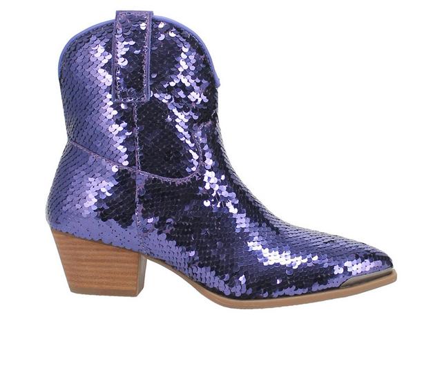 Women's Dingo Boot Bling Thing Western Boots in Purple color