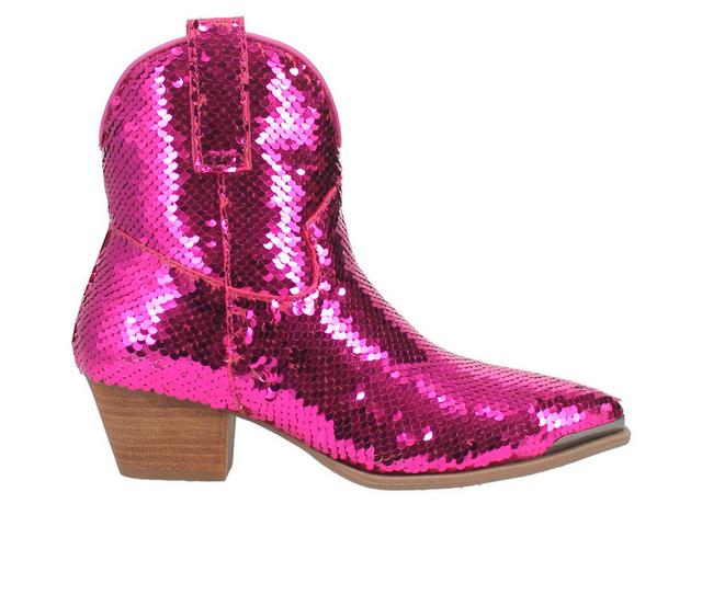 Women's Dingo Boot Bling Thing Western Boots in Fuchsia color