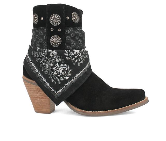 Women's Dingo Boot Bandida Western Boots in Black color