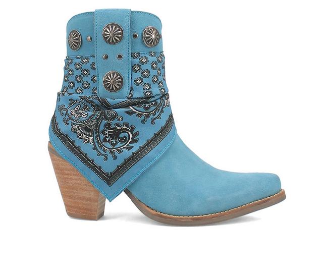 Women's Dingo Boot Bandida Western Boots in Blue color