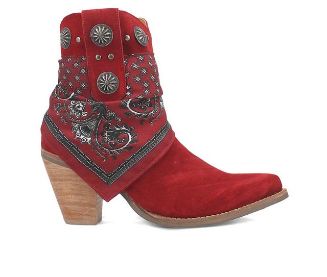 Women's Dingo Boot Bandida Western Boots in Red color