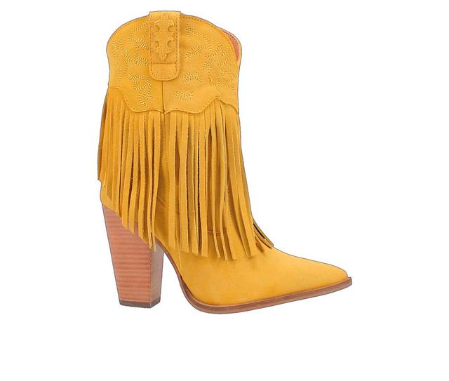 Women's Dingo Boot Crazy Train Western Boots in Yellow color
