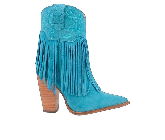 Women's Dingo Boot Crazy Train Western Boots in Blue color