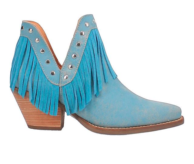 Women's Dingo Boot Fine n' Dandy Western Boots in Blue color