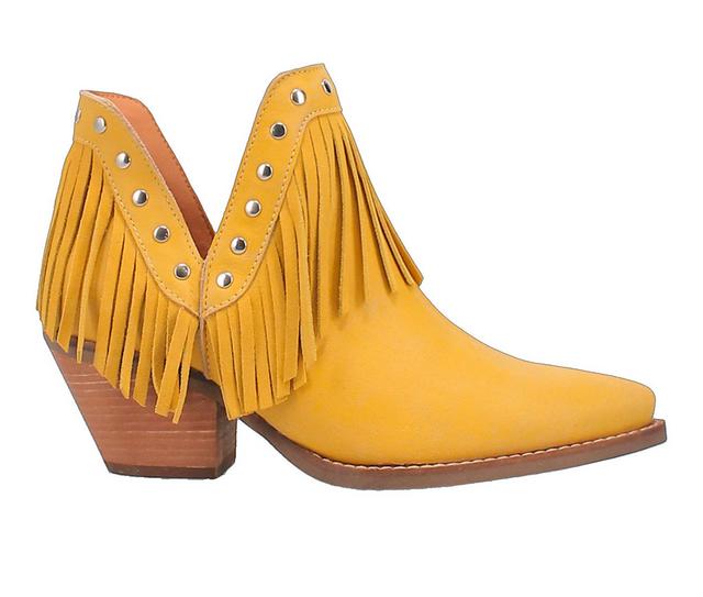 Women's Dingo Boot Fine n' Dandy Western Boots in Yellow color