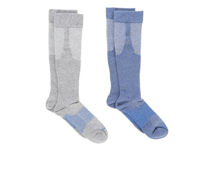 Copper Fit 2 Pack Men's Energy Over Calf Crew Socks in Multi color