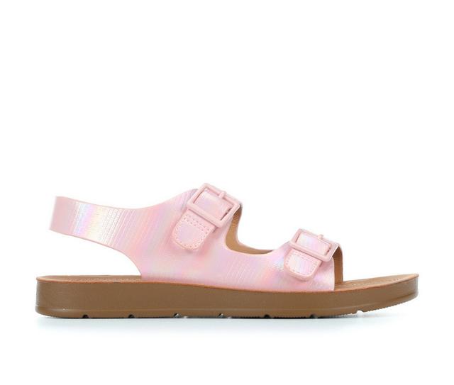 Girls' Soda Little & Big Kid Far-ISS Sandals in Pink Iridescent color