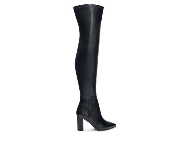 Women's Chinese Laundry Fun Times Over The Knee Heeled Boots in Black color