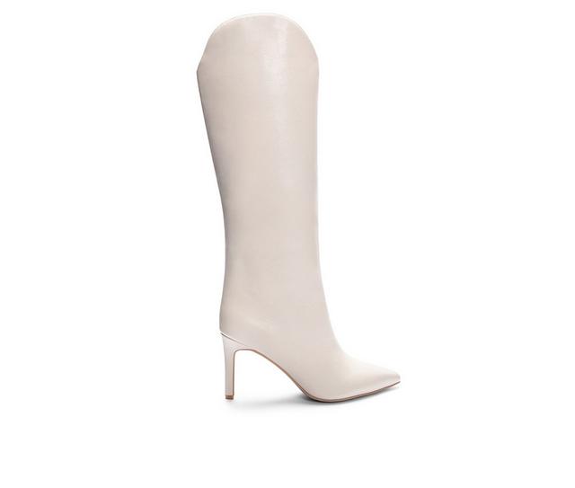 Women's Chinese Laundry Fiora Knee High Stiletto Boots in Cream color