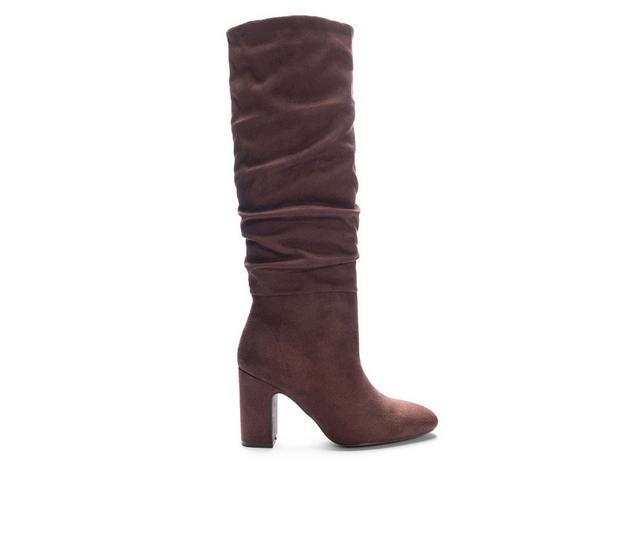 Women's Chinese Laundry Kipton Knee High Heeled Boots in Brown color