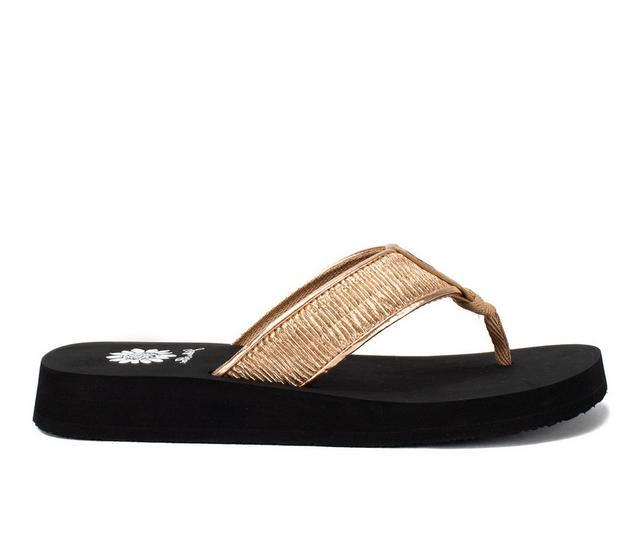 Women's Yellow Box Farah Flip-Flops in Champagne color