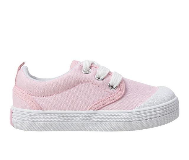 Girls' Oomphies Infant, Toddler & Little Kids Shelby Canvas Sneakers in Pink color