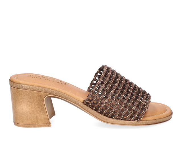 Women's Bella Vita Italy Eni Dress Sandals in Brown Woven color