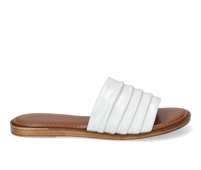 Women's Bella Vita Italy Rya Sandals in White Leather color