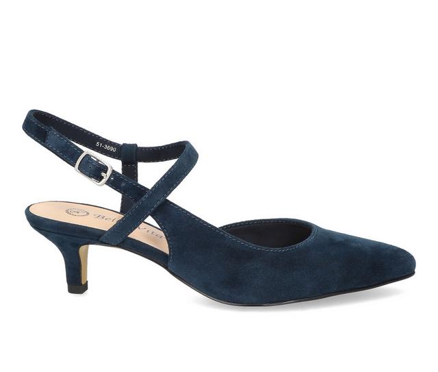 Women's Bella Vita Kayce Pumps in Navy Suede color