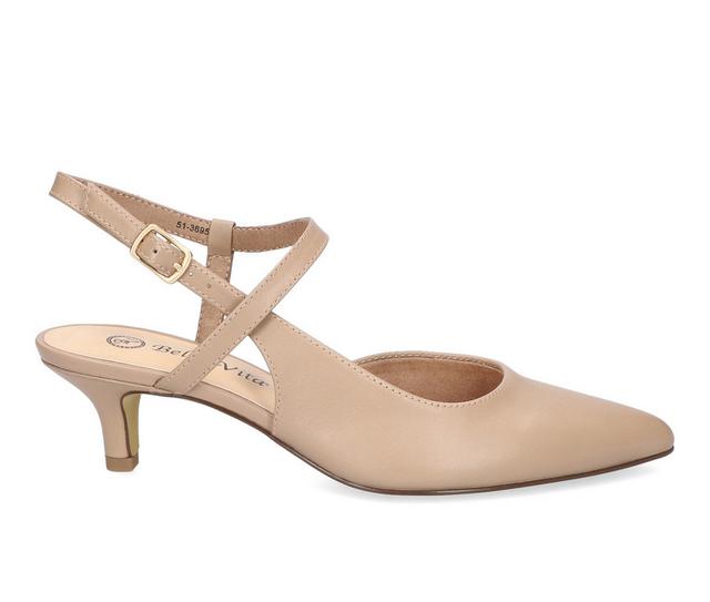 Women's Bella Vita Kayce Pumps in Nude Leather color