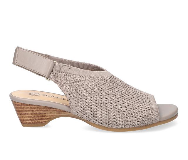 Women's Bella Vita Marin Dress Sandals in Natural Knit color