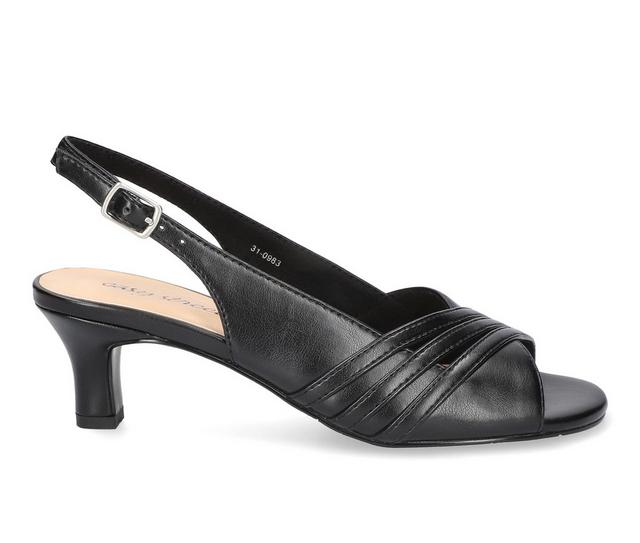 Women's Easy Street Teton Dress Sandals in Black color