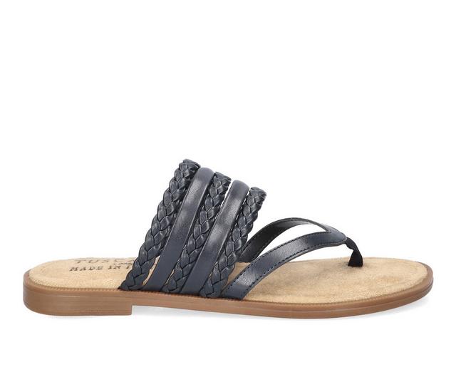 Women's Tuscany by Easy Street Anji Sandals in Navy color