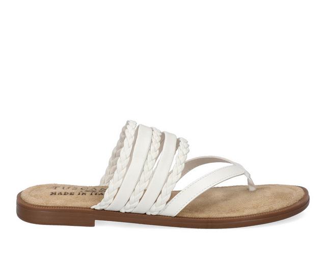 Women's Tuscany by Easy Street Anji Sandals in White color