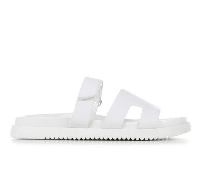 Women's Soda Bianca Footbed Sandals in Off White color