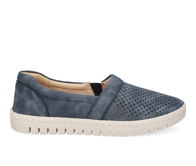 Women's Easy Street Wesleigh Slip On Shoes in Navy color
