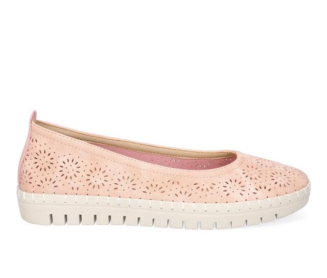 Women's Easy Street Nitza Athleisure Flats in Blush color