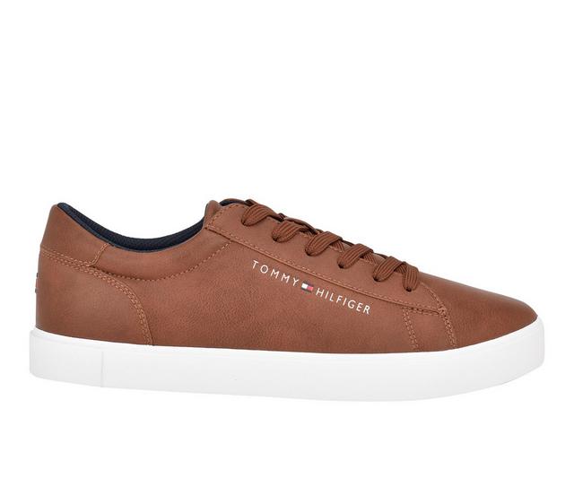 Men's Tommy Hilfiger Ribby Fashion Sneakers in Cognac color