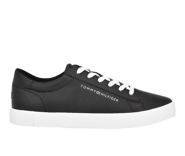 Men's Tommy Hilfiger Ribby Fashion Sneakers in Black/White color