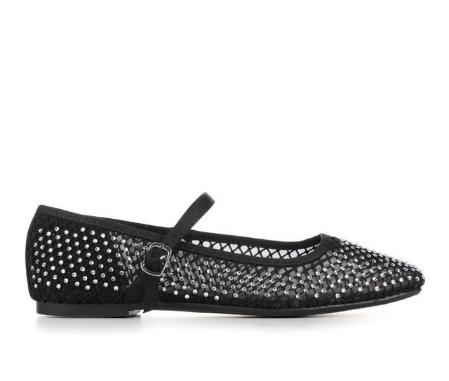 Women's Soda Geneva-S Flats in Black color