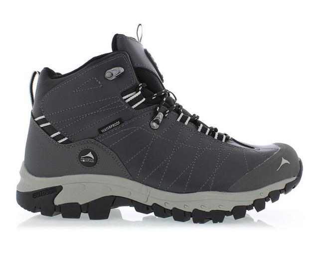 Men's Pacific Mountain Yuma Mid Waterproof Hiking Boots in Asphalt color